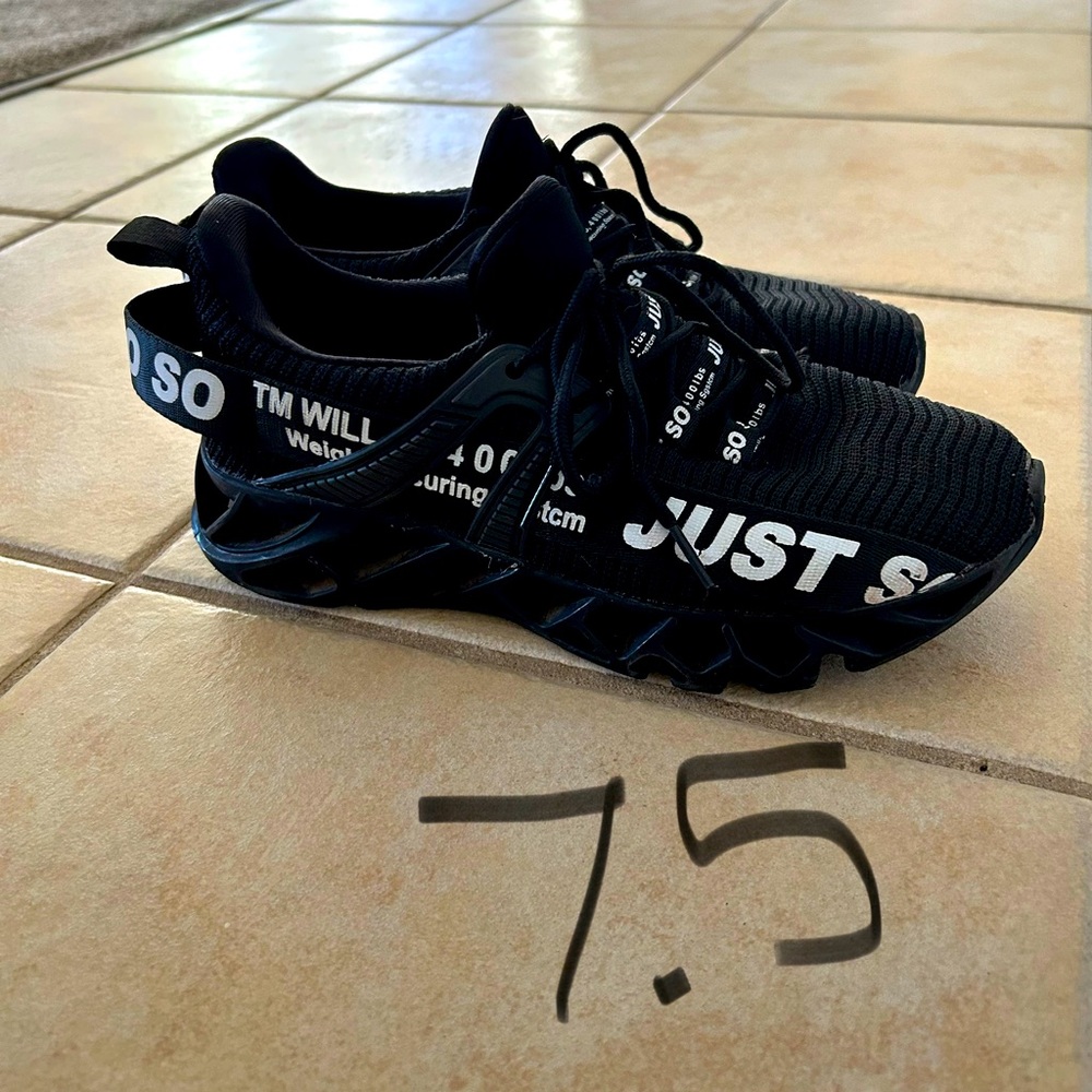 Black sneakers